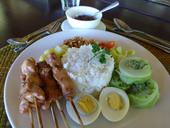 P1020530 Gado Gado and Chicken Sate