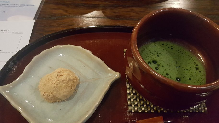 20161118_153335 Macha with Warabi for a welcome drink