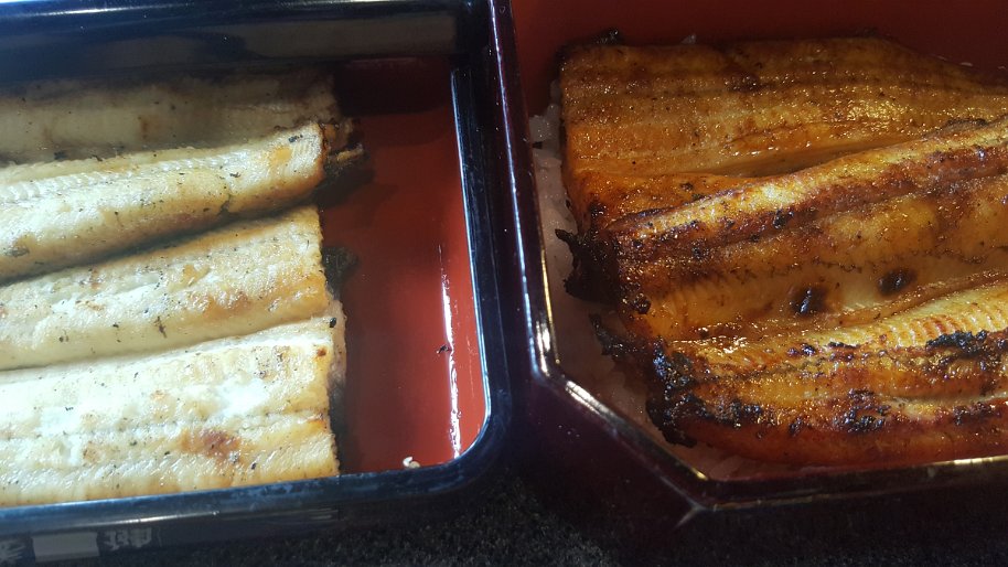 20161120_134223 The shiroyaki (white grilled) i.e. without sauce and eaten with a bit of wasabi was nice