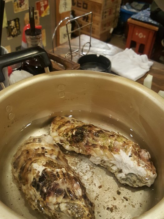 20170218_191219 oysters steamed in sake