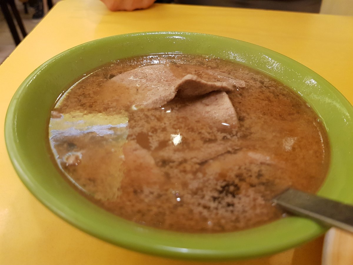 20171208_223459 Liver in soup with sesame oil. Weird aftertaste of the saseme oil but not bad