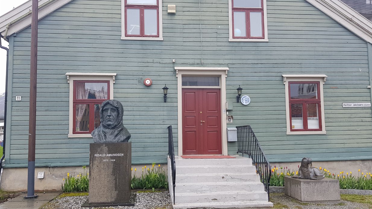20180609_092034 1 of 5 statues of Roald Amundsen along him route that made his the first explorer to reach both the north and south pole.