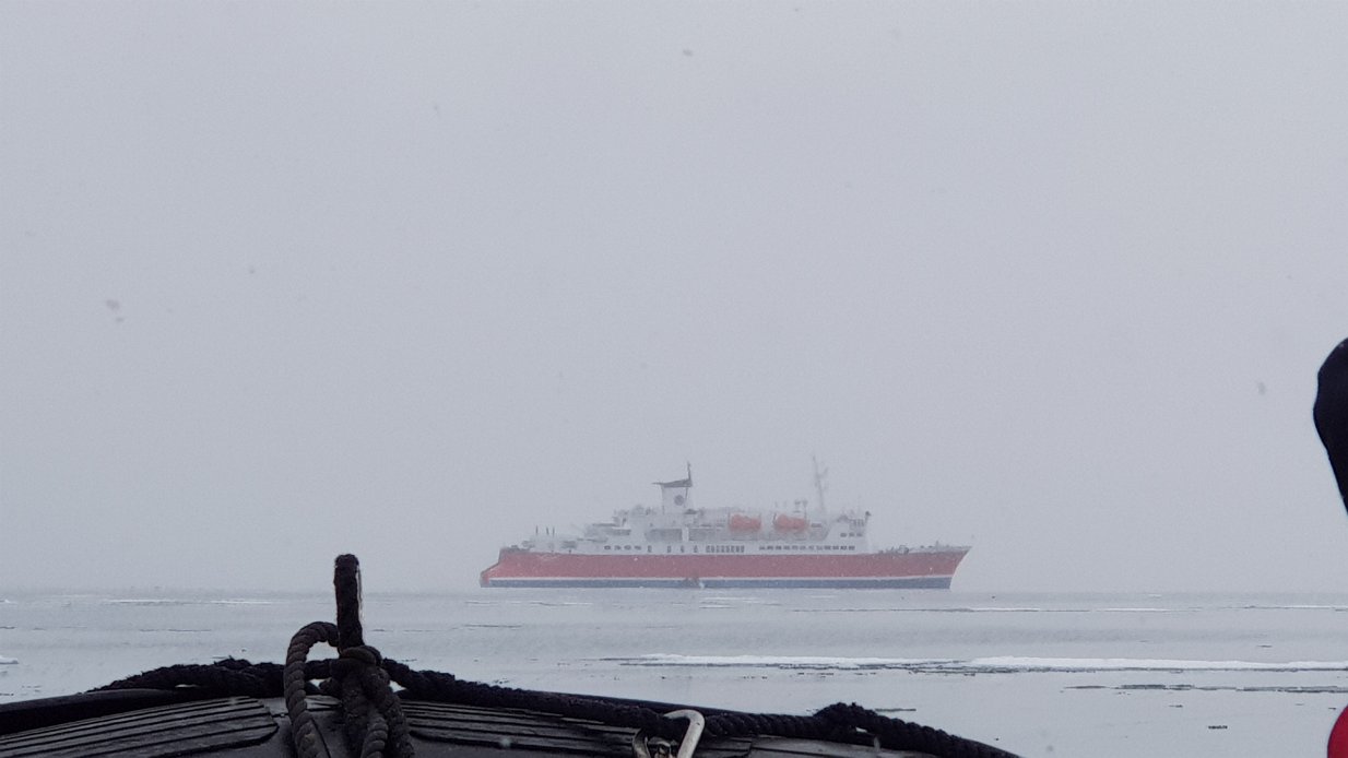 20180613_163423 Reluctantly, the final view of the ship from the zodiac for this trip