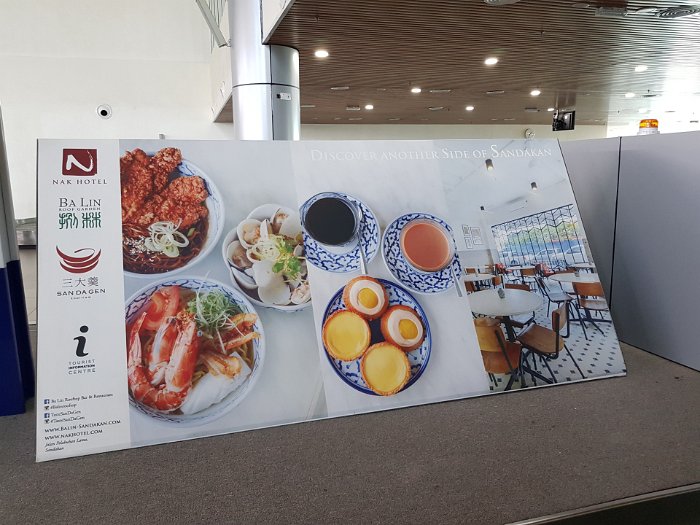 20190426_133501 Advertising works ... we were attracted to the poster with egg tarts while waiting at the luggage belt