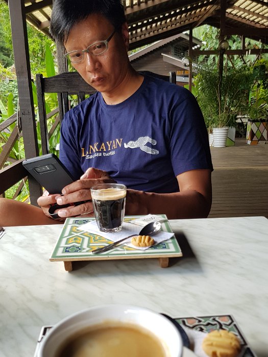 20190502_094742 We got there early at 9am. Coffee while we wait to check-in to our rooms