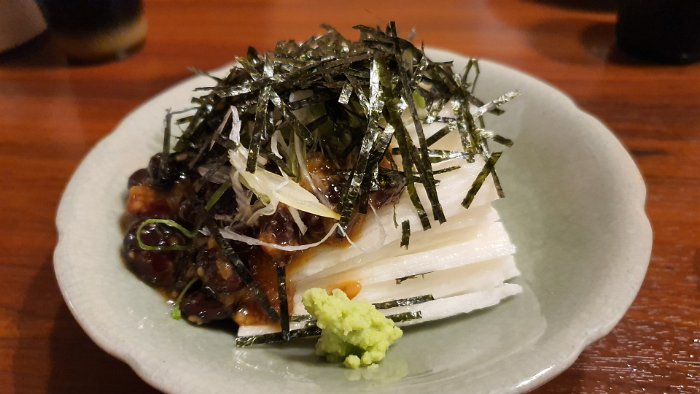 20191011_195614 Mountain yam sashimi