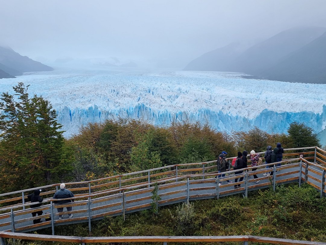 Los Glaciares National Park Walking the various platform to view the famous Perito Moreno glacier.