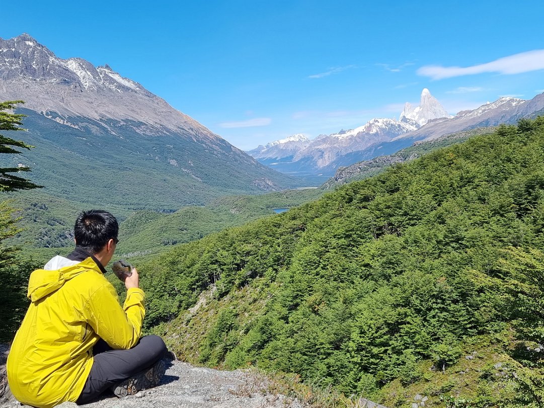 Huemul Glacier 500m ascend to a scenic lunch spot
